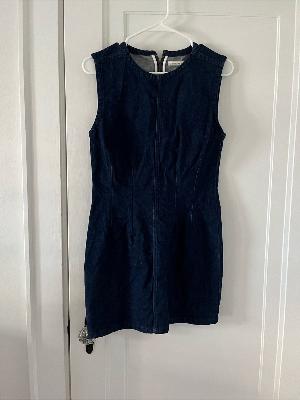 Abercrombie & Fitch Dark Navy Sleeveless Denim Mini Dress